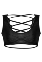 Sport Cross Strap Backless O-neck Sleeveless Women Crop Top