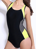 Sport Racerback Professional Patchwork Cut Out Swimwear