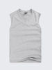 Sport V-neck Solid Color Vest Casual Cotton Sleeveless Tanks Top For Men