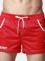 Sports Mesh Breathable Beach Shorts Loose Pockets Bodybuilding Seaside for Men