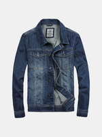Spring Autumn Fashion Casual Denim Imitation Double Chest Pockets Decoration Jackets for Men