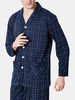 Spring Autumn Long Sleeve Cotton Soft Breathable Printing Sleepwear Suits for Men