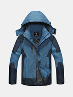 Spring Autumn Outdoor Sport Waterproof Windproof Thin Detachable Hood Jacket for Men