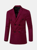 Spring Business Casual Solid Color Double Breasted Blazers for Men