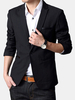 Spring Casual Blazers Slim Fit Black Business Suits for Men