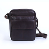 Square Genuine Leather Crossbody Bag Big Capacity Solid Shoulder Bag For Man