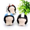 Squishy Dingding With Helmet Cute Keychain Squeeze Stress Reliever Prank Toy