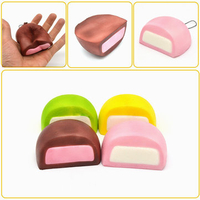 Squishy Milk Chocolate Cake Bread Random Color Collection Toy Gift Decor 8*4cm