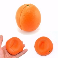 Squishy Orange Bread Fun Slow Rising Simulation Fruit Kids Toys Cellphone Charm Strap