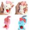 Squishy Simulation Rabbit PU Slow Doll Model Toys 15cm*8cm*7cm Squeeze Soft Relieve Charm Gift
