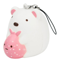 Squishy Sumikko Gurashi Bear Soft Squishy Tag Toy Cartoon Scented Bread Cellphone Strap Pendant