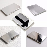 Stainless Steel Business ID Credit Card Holder Name Card Wallet Metal Pocket Box Case Holder