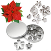 Stainless Steel Cake Decorating Tools Cookie Cutters Big Rose Flower Leaves Mould Set Baking Molds