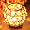 Stainless Steel Candlesticks Crystal Candle Holders Wedding Bar Home Decor