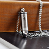 Stainless Steel Cross Pendant Scripture Bullet Men Pendant Jewelry for Necklace