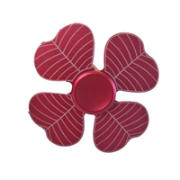 Stainless Steel Four Leaf Clover Shape Fidget Hand Spinner EDC Reduce Stress Focus Attention Toys