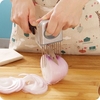 Stainless Steel Onion Patato Holder with Prongs Holds Cutting Tomato Holder Cutter Kitchen Gadget