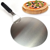 Stainless Steel PIZZA Lifter Flipper Paddle Peel Spatula Stone Tray Pan Kitchen Bakeware Helper