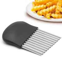 Stainless Steel Wave Potato Slicer Cutter Onion Carrot Chips Cutter Chopper Knife