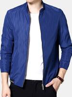 Stand Collar Printing Glossy Jacket