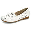 Star Hollow Out Pure Color Soft Sole Flat Casual Loafers