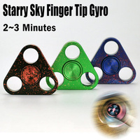 Starry Sky Colorful Triangle Alloy Fingertip Gyroscope Fidget Hand Spinner