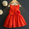 Stereoscopic Flower Hollow Sleeveless O-neck Dress For Kids Girls