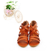Strappy Bandage Zipper Peep Toe Bohemia Flat Summer Beach Sandals