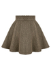 Street A-Line Back Zipper Pleated Woolen Skirt