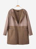 Street Patchwork Long Sleeve Loose Women Cardigan Coat