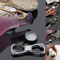 Stress Relief Hand Spinner Finger Spiral Bearing EDC Desk Toy Bottle Opener Gyro Key Ring