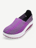 Stretch Casual Breathable Knitting Platform Slip On Shook Shoes Sneakers