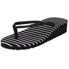 Stripe Beach Thong Flats Platform Flip Flops Slippers