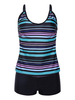 Striped Quick-dry Stretchy Tankinis