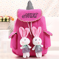 Student Bag Baby Bag Canvas Purse Pendants Cute Rabbit Bag Shoulder Bag Backpack
