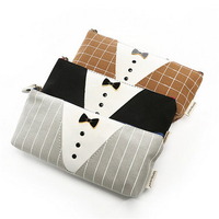 Students School Pencil Case Creative Canvas Bag Cymbiform Bag