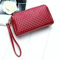 Stylish Candy Color PU Leather Phone Bag Clutch Purse