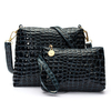 Stylish Crocodile Pattern Crossbody Bag