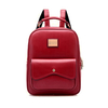 Stylish Elegant Candy Color PU Leather Backpack