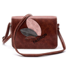 Stylish Leaves PU Leather Shoulder Bag Crossbody Bag