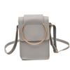 Stylish Metal Ring Shoulder Bag Phone Bag Crossbody Bag For Women
