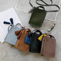 Stylish PU Leather Crossbody Bag 6.5inch Phone Bag Shoulder Bag For Women