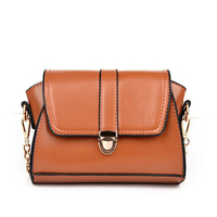 Stylish PU Leather Crossbody Bag Hasp Shoulder Bags