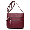 Stylish PU Leather Multi-pockets Shoulder Bags Crossbody Bag For Women