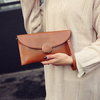 Stylish Pure Color Phone Bag Shoulder Bag PU Leather Crossbody Bags Clutch For Women