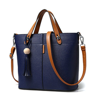Stylish Tassel PU Leather Handbag Shoulder Bag Crossbody Bag