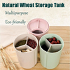 Sub-grid Eco-friendly Storage Boxes Kitchen Food Grain Bean Storage Jar Box Container
