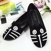 Suede Cute Cat And Dog Cartonn Flat Shoes