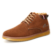 Suede Fur Lining Ankle High Top Casual Warm Lace Up Boots