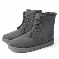 Suede Fur Lining Lace Up Casual Keep Warm Boots For Men